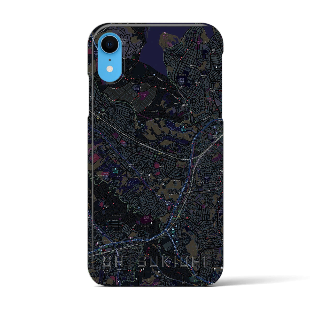 【五月台(神奈川県)】地図柄iPhoneケース(バックカバータイプ)