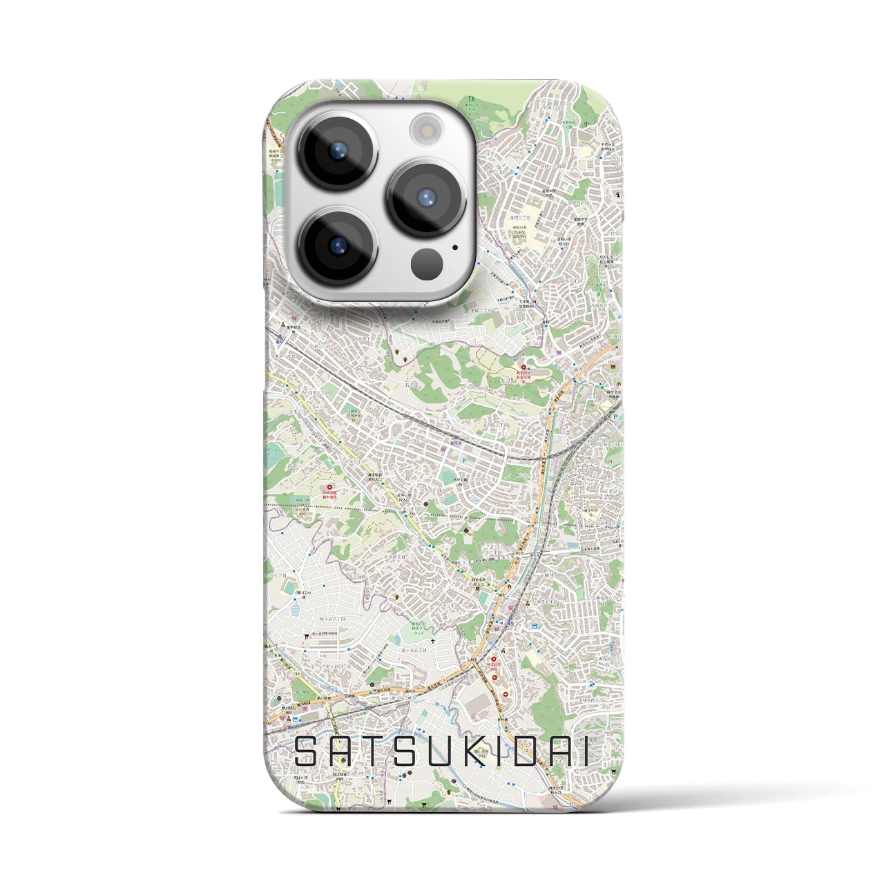 【五月台(神奈川県)】地図柄iPhoneケース(バックカバータイプ)