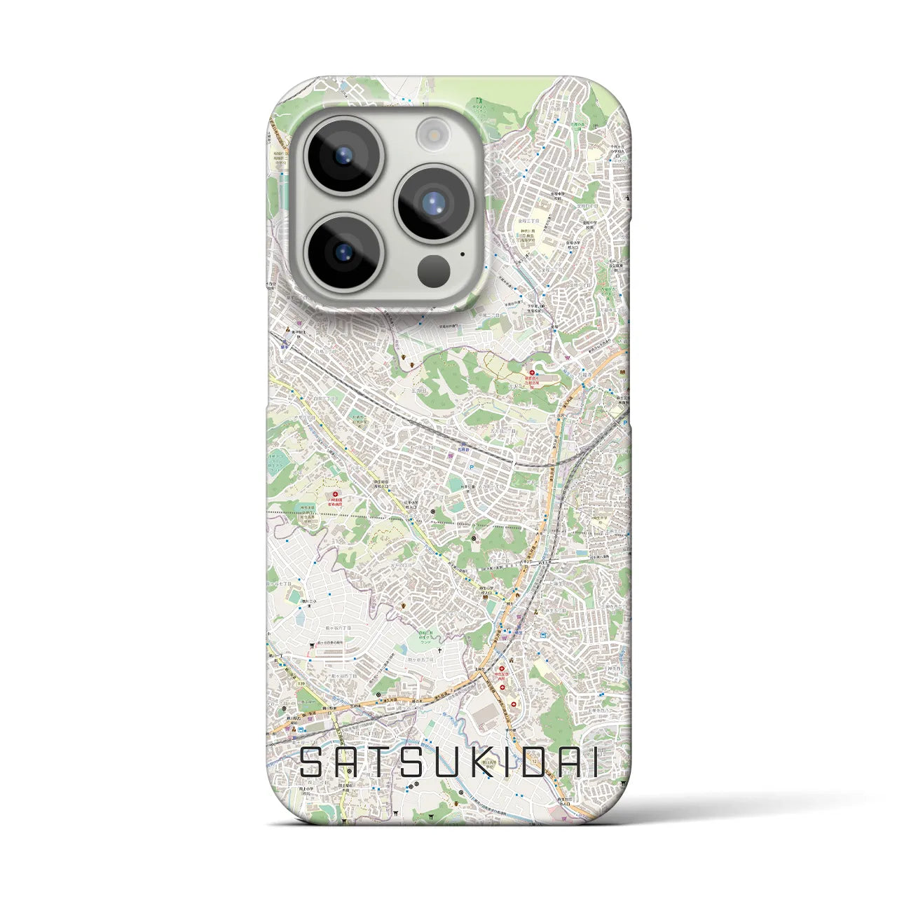 【五月台(神奈川県)】地図柄iPhoneケース(バックカバータイプ)