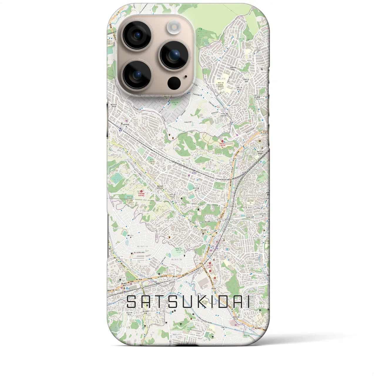 【五月台(神奈川県)】地図柄iPhoneケース(バックカバータイプ)