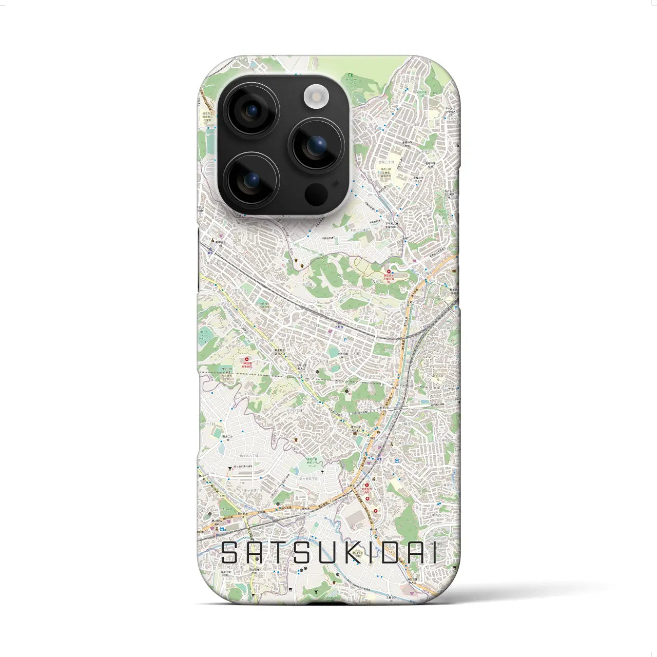 【五月台(神奈川県)】地図柄iPhoneケース(バックカバータイプ)