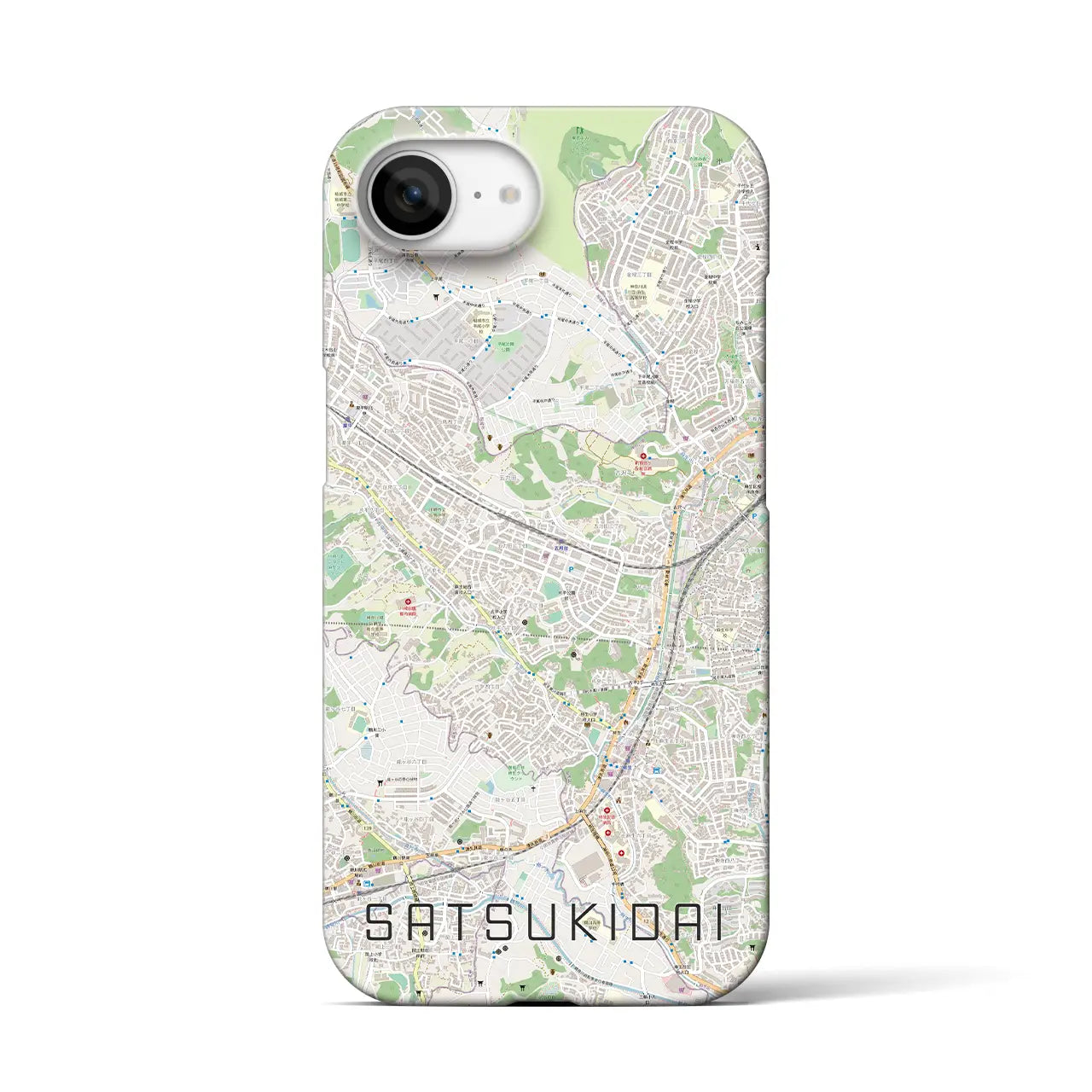 【五月台(神奈川県)】地図柄iPhoneケース(バックカバータイプ)
