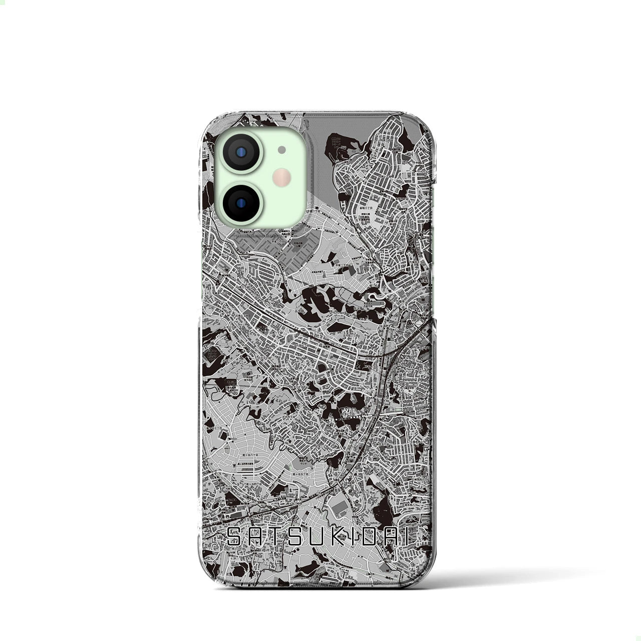 【五月台(神奈川県)】地図柄iPhoneケース(クリアタイプ)