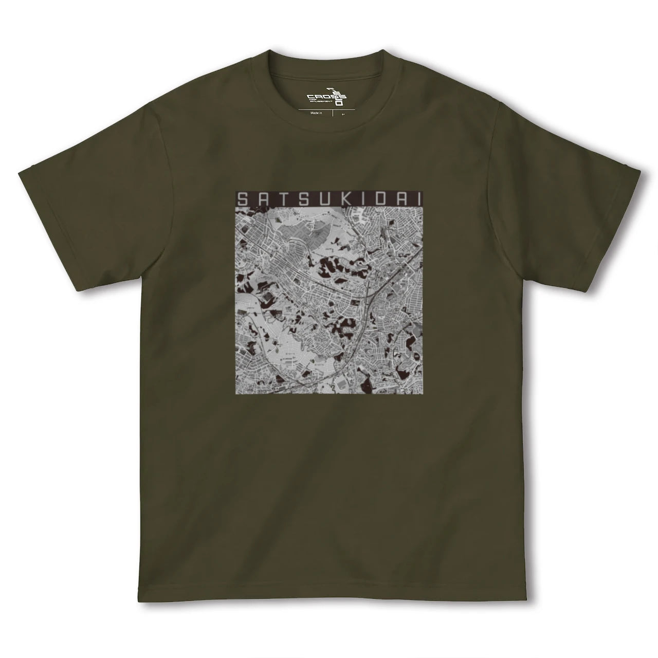 【五月台(神奈川県)】地図柄ヘビーウェイトTシャツ