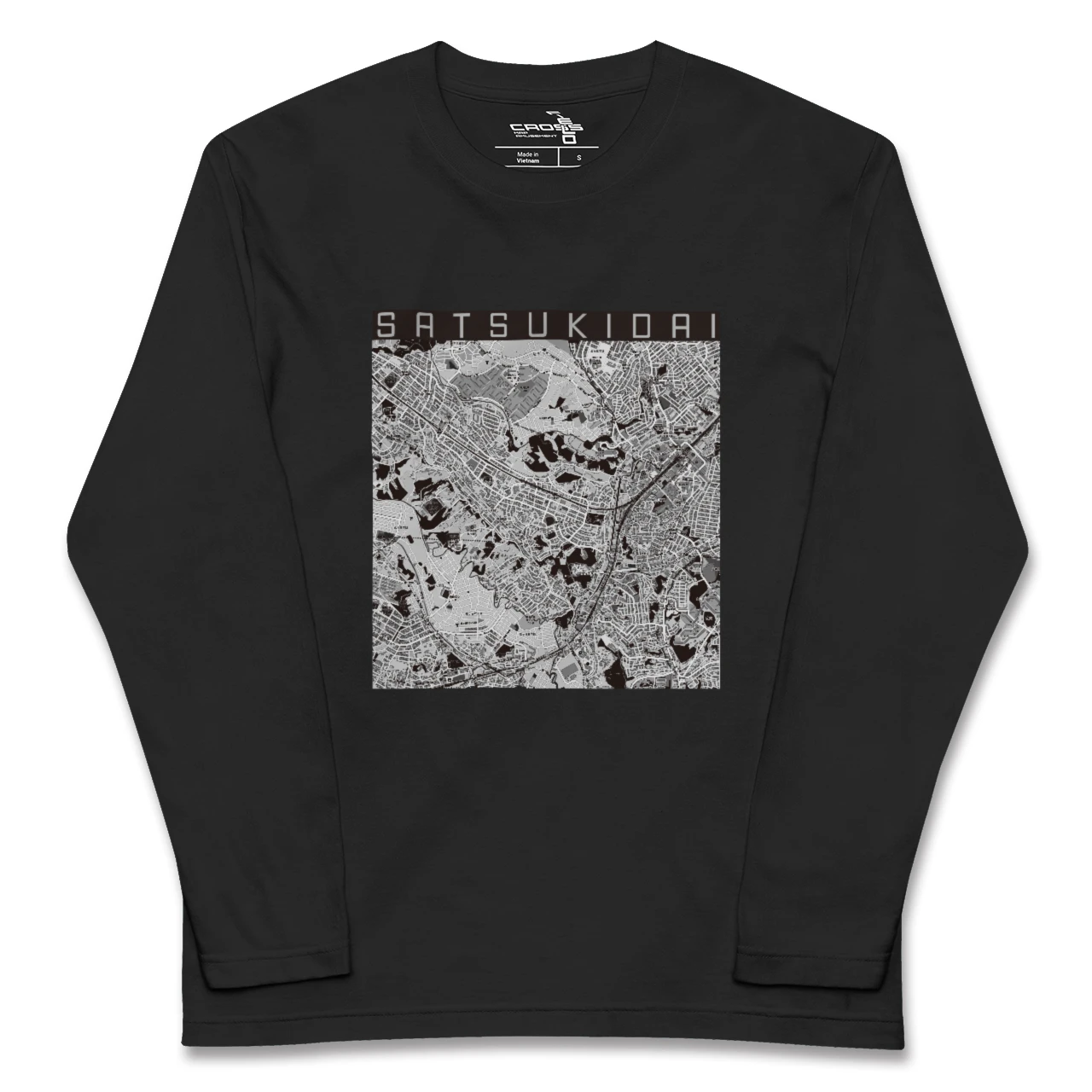 【五月台(神奈川県)】地図柄ロングスリーブTシャツ