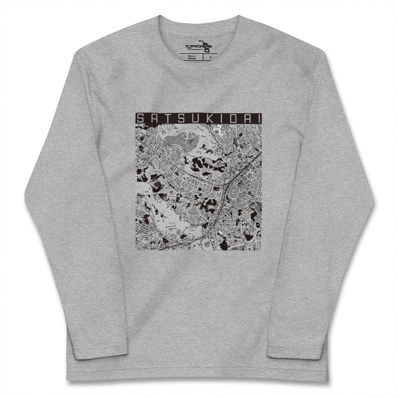 【五月台(神奈川県)】地図柄ロングスリーブTシャツ