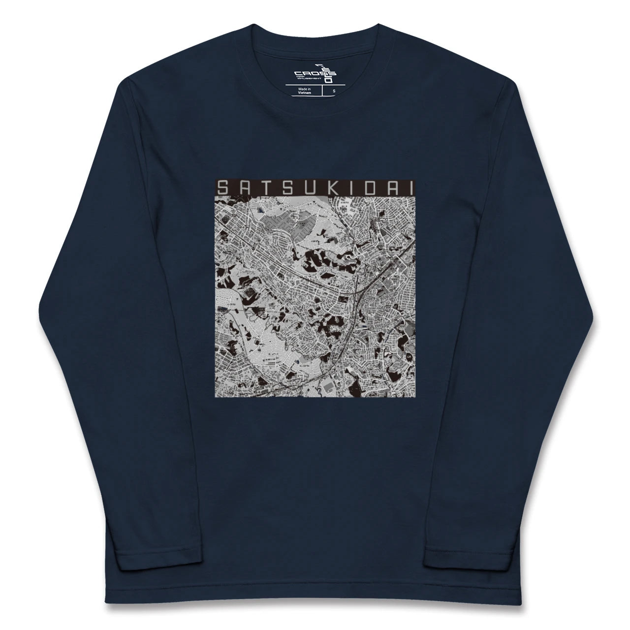 【五月台(神奈川県)】地図柄ロングスリーブTシャツ