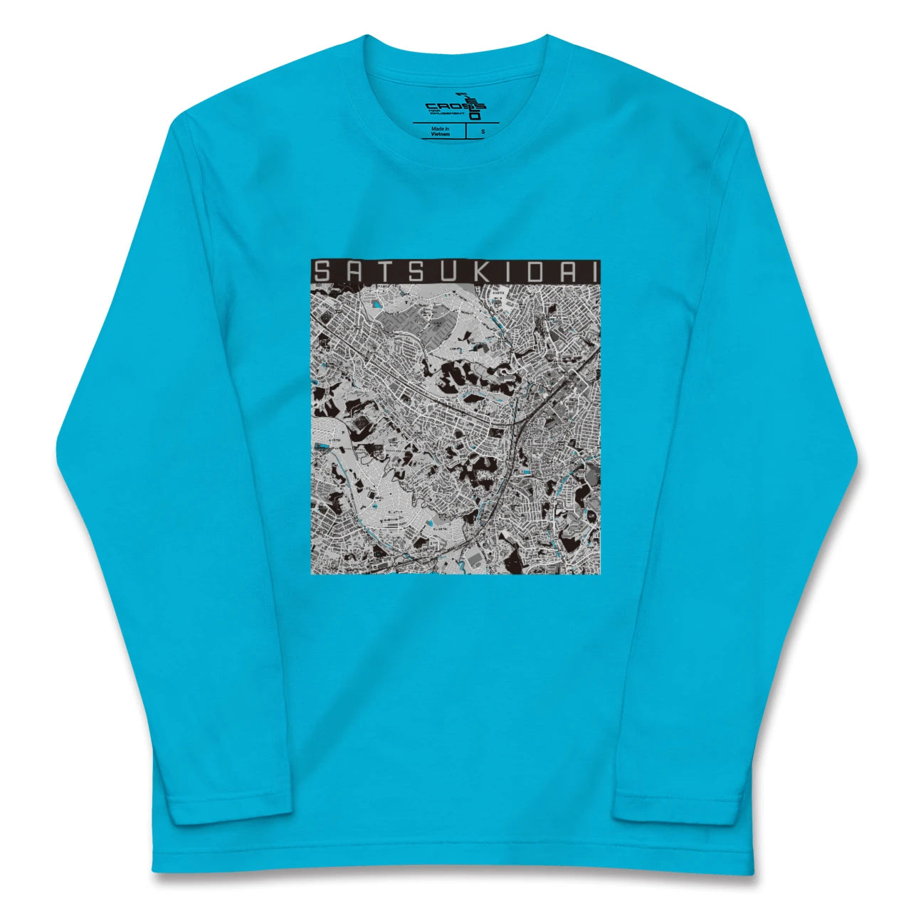 【五月台(神奈川県)】地図柄ロングスリーブTシャツ