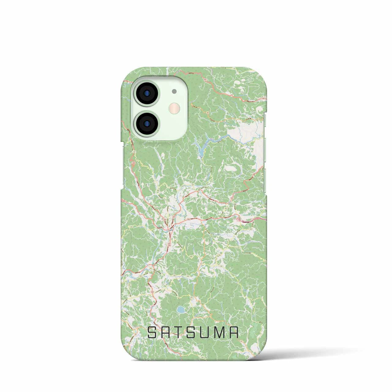 【さつま(鹿児島県)】地図柄iPhoneケース(バックカバータイプ)