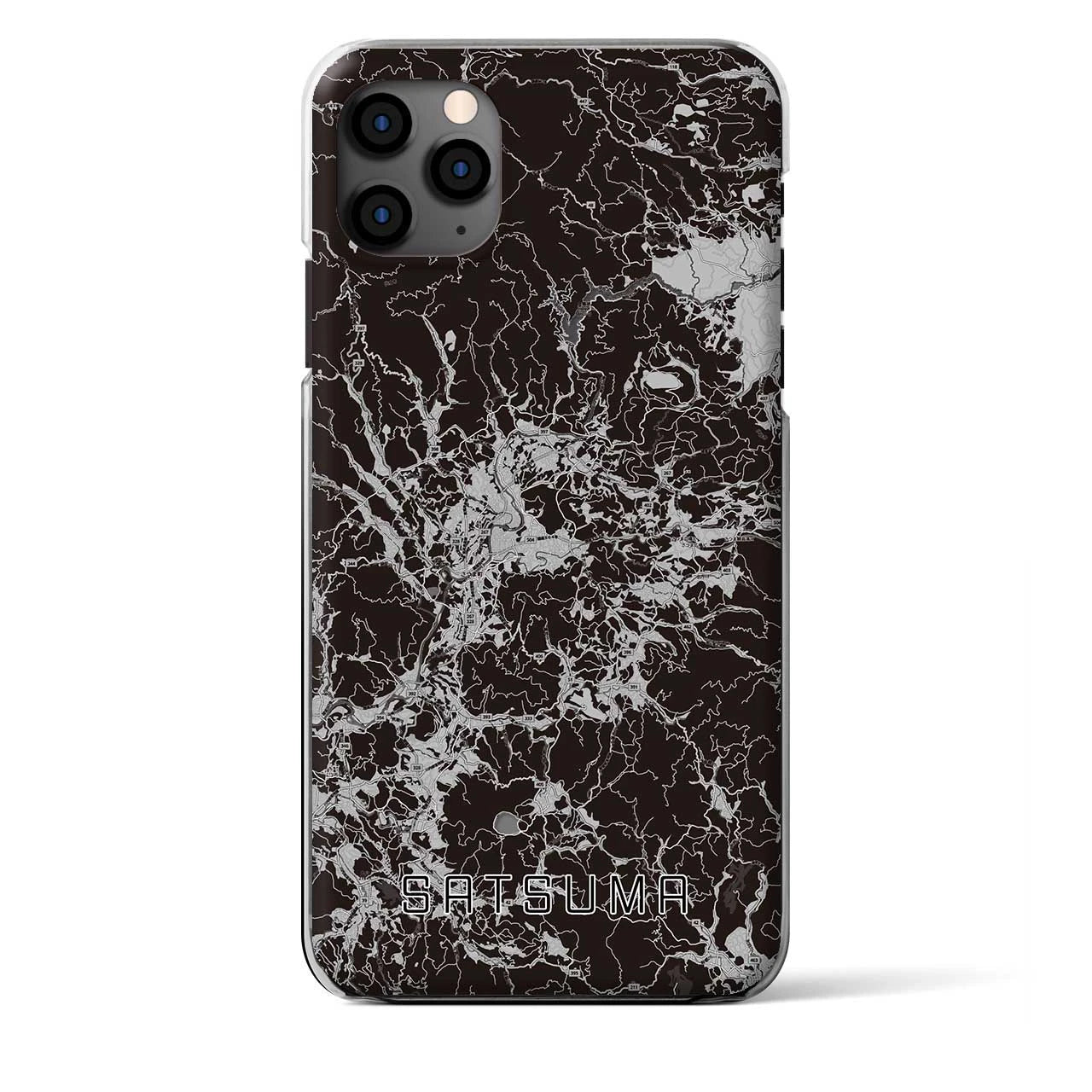 【さつま(鹿児島県)】地図柄iPhoneケース(クリアタイプ)