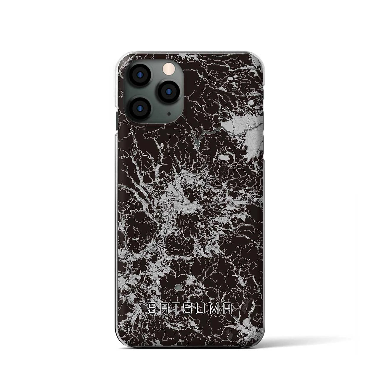 【さつま(鹿児島県)】地図柄iPhoneケース(クリアタイプ)