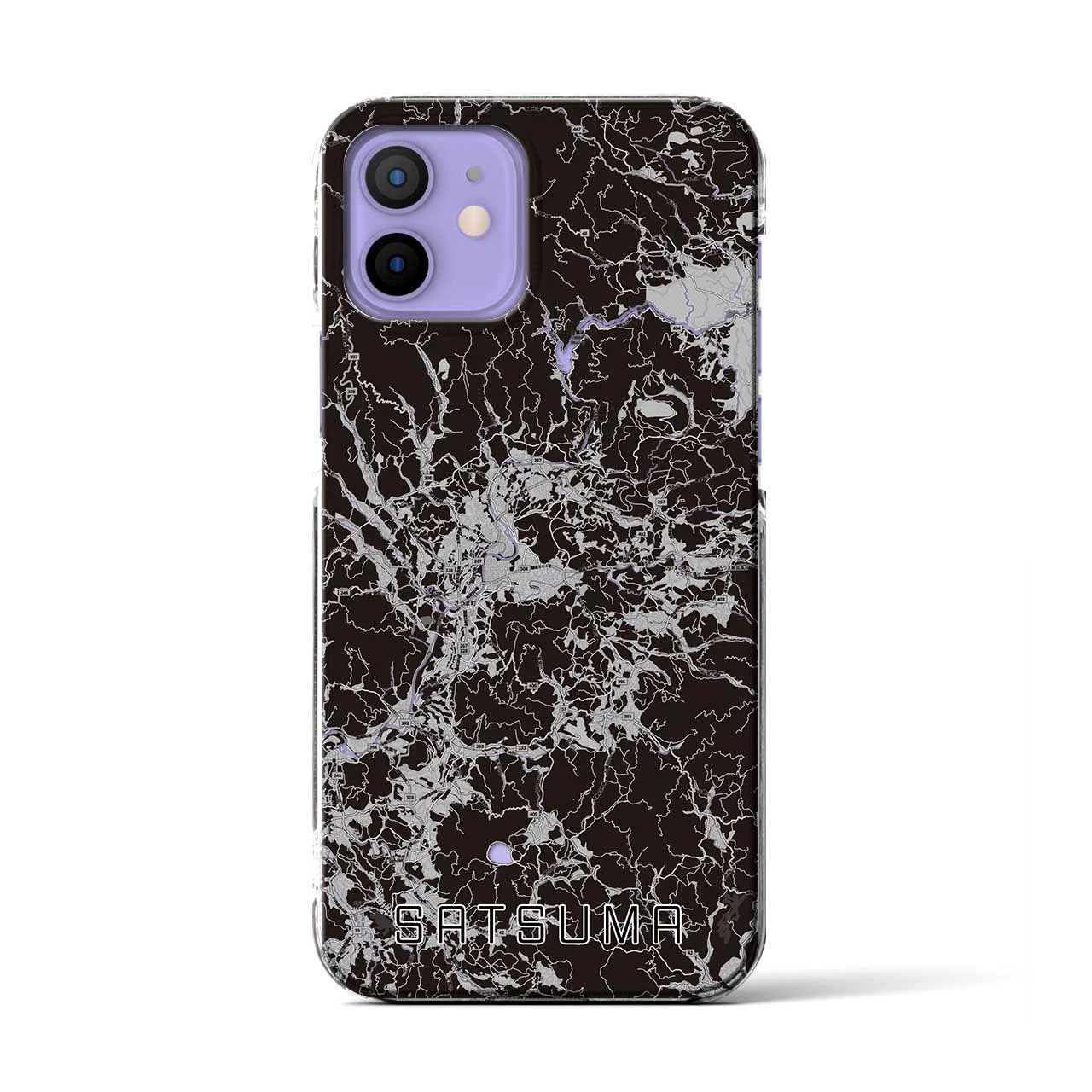 【さつま(鹿児島県)】地図柄iPhoneケース(クリアタイプ)