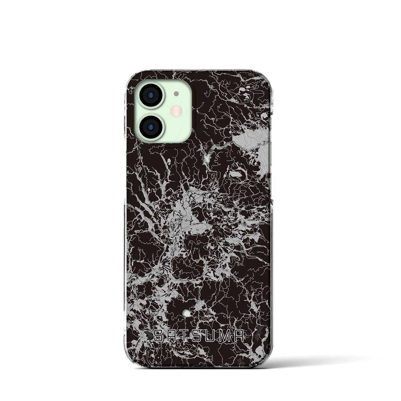 【さつま(鹿児島県)】地図柄iPhoneケース(クリアタイプ)