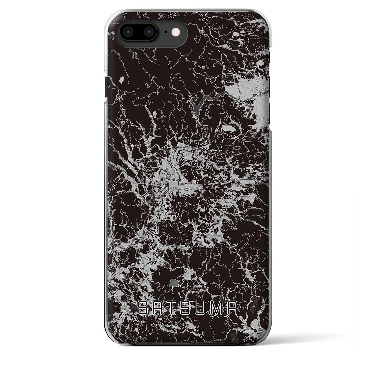 【さつま(鹿児島県)】地図柄iPhoneケース(クリアタイプ)