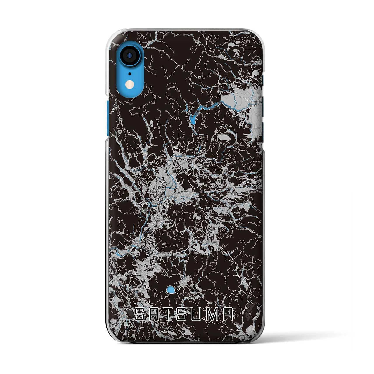 【さつま(鹿児島県)】地図柄iPhoneケース(クリアタイプ)