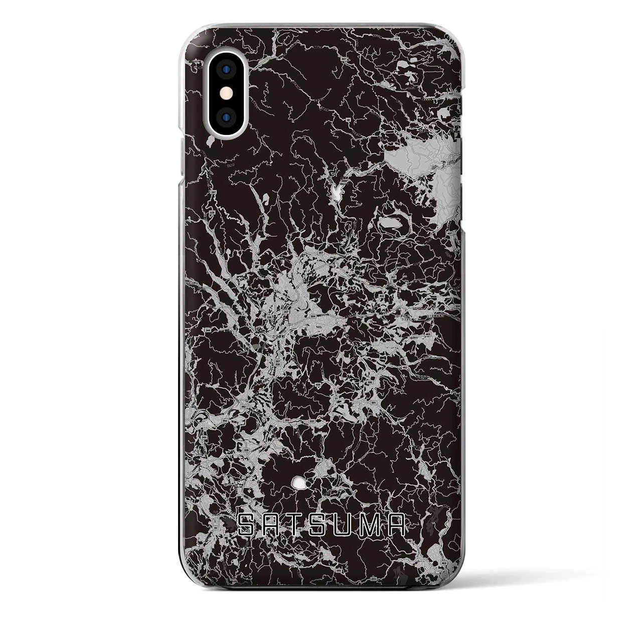 【さつま(鹿児島県)】地図柄iPhoneケース(クリアタイプ)