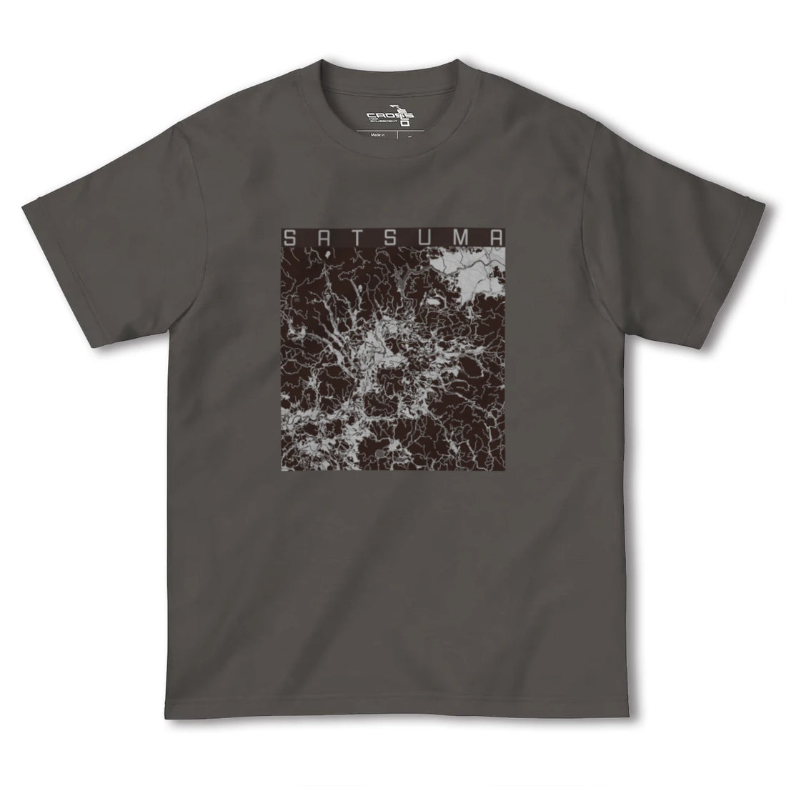 【さつま(鹿児島県)】地図柄ヘビーウェイトTシャツ