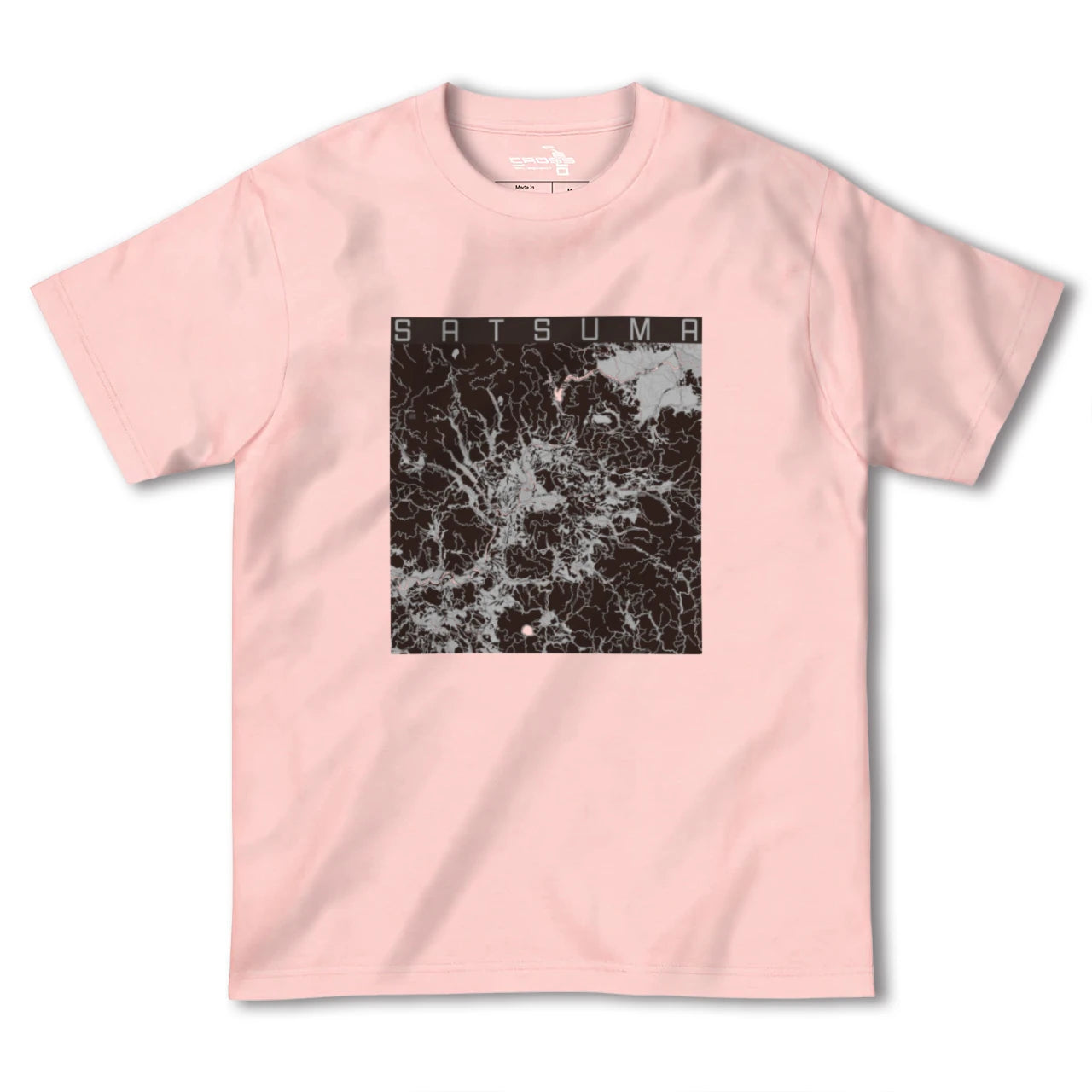 【さつま(鹿児島県)】地図柄ヘビーウェイトTシャツ