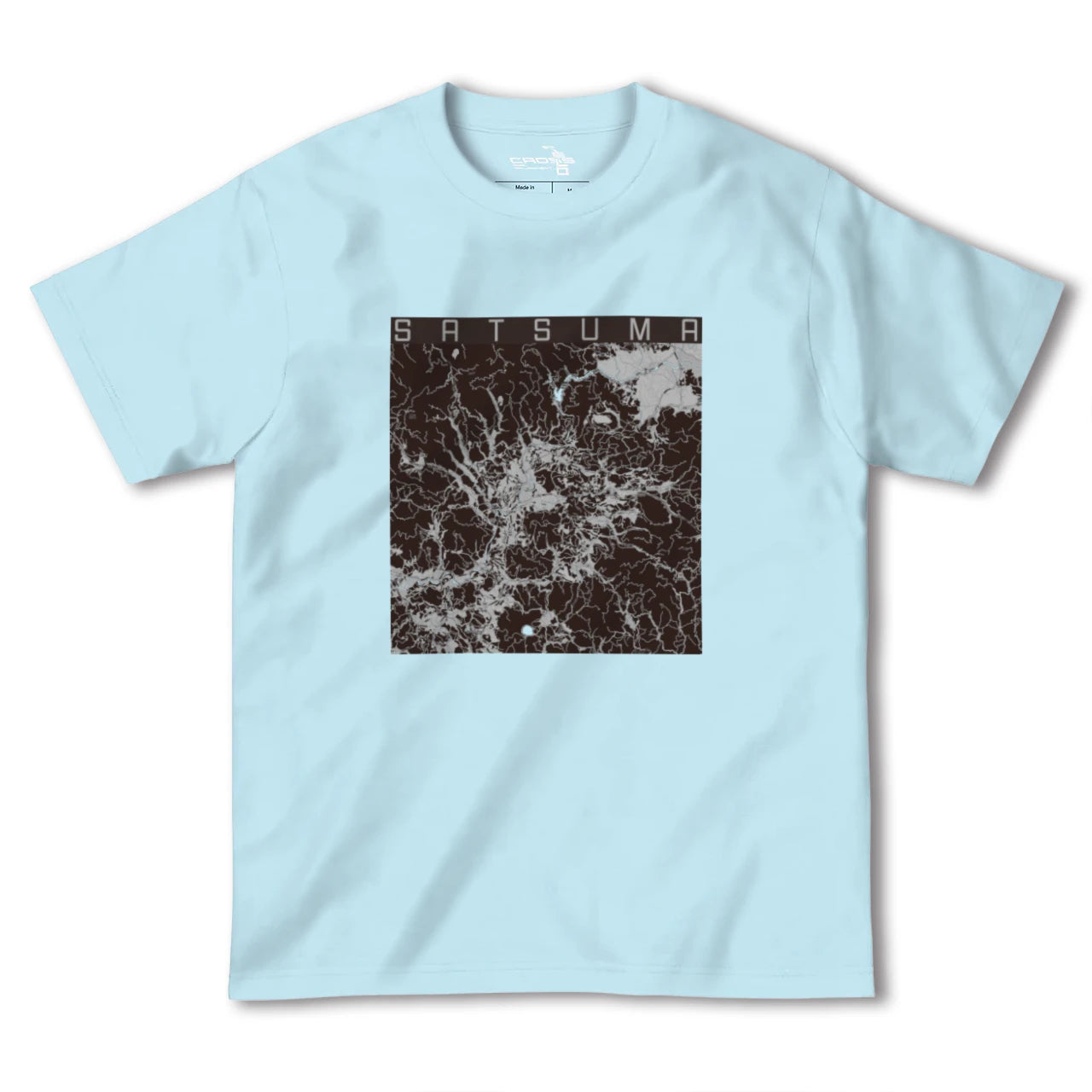 【さつま(鹿児島県)】地図柄ヘビーウェイトTシャツ