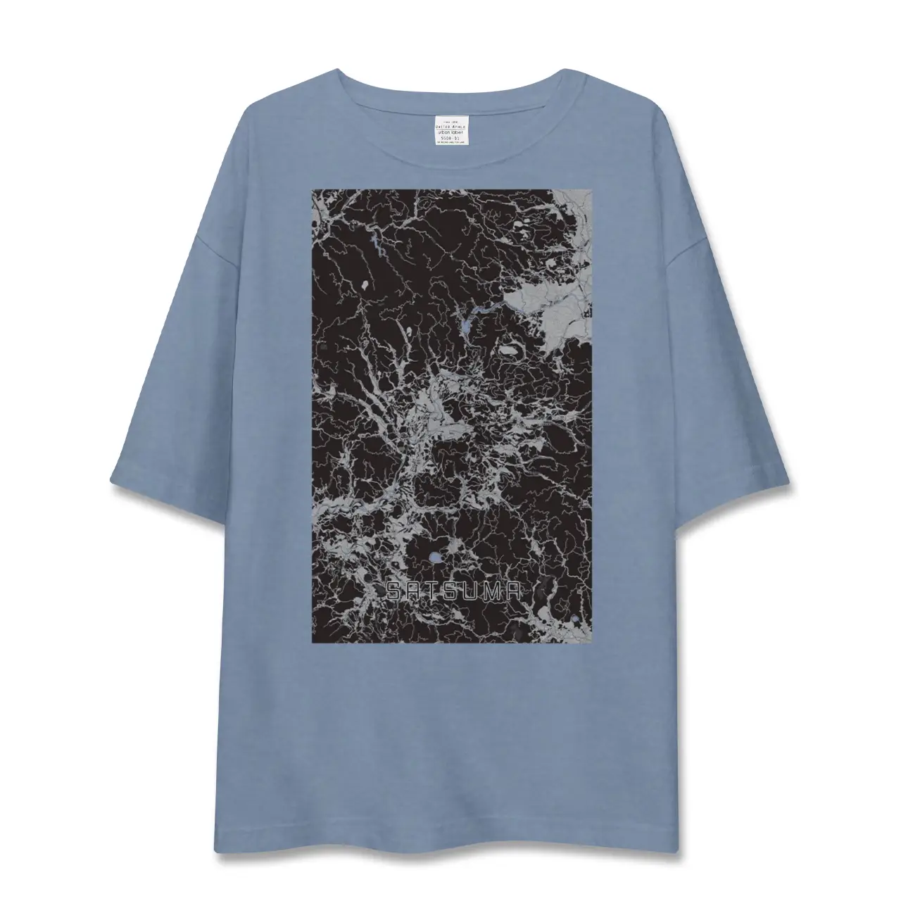【さつま(鹿児島県)】地図柄ビッグシルエットTシャツ
