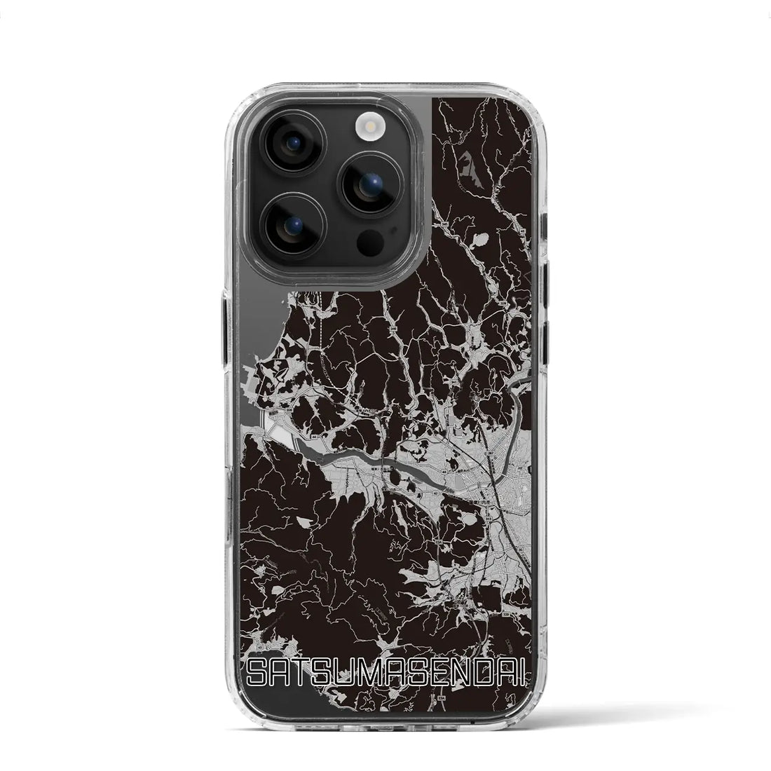 【薩摩川内(鹿児島県)】地図柄iPhoneケース(MagSafeタイプ)