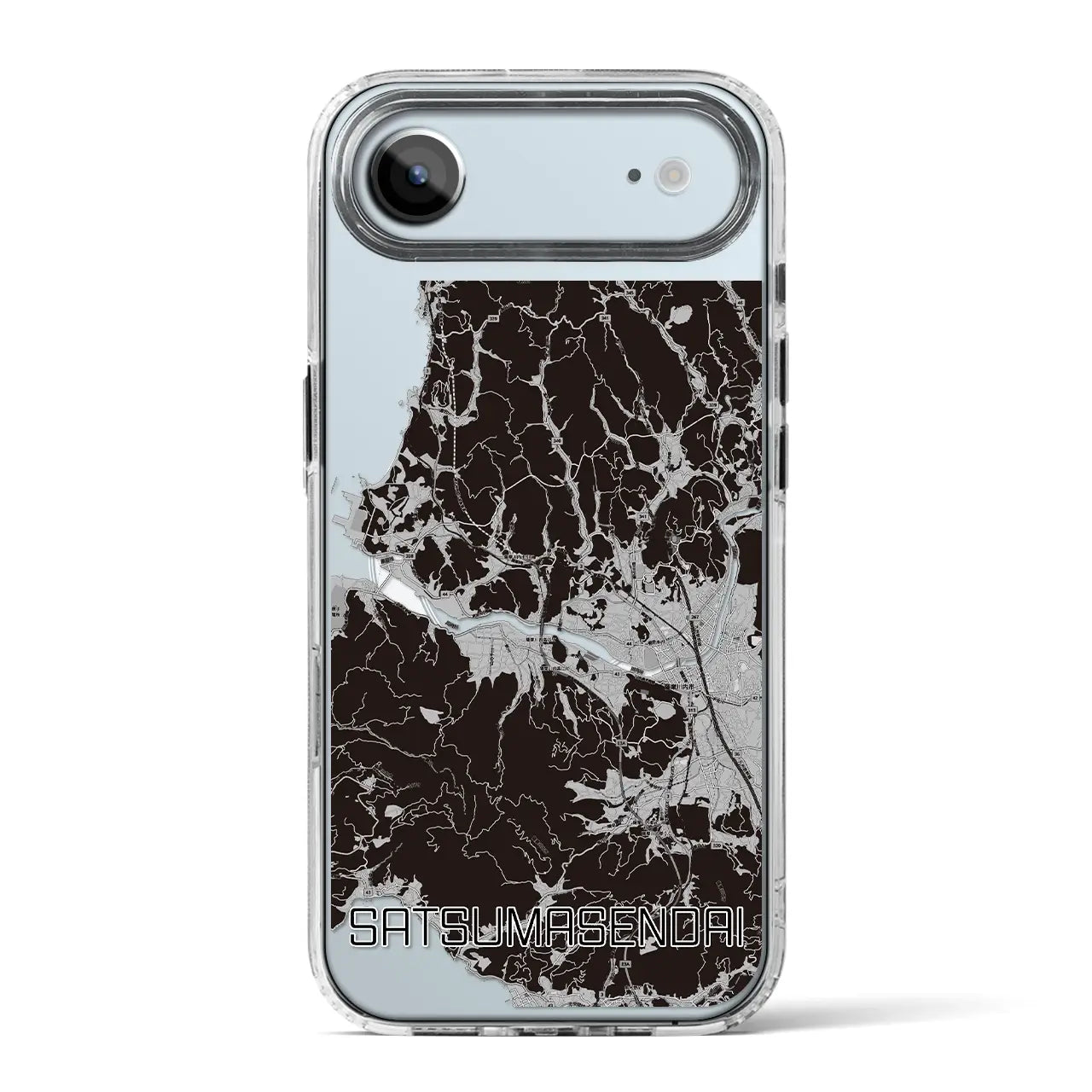 【薩摩川内(鹿児島県)】地図柄iPhoneケース(MagSafeタイプ)