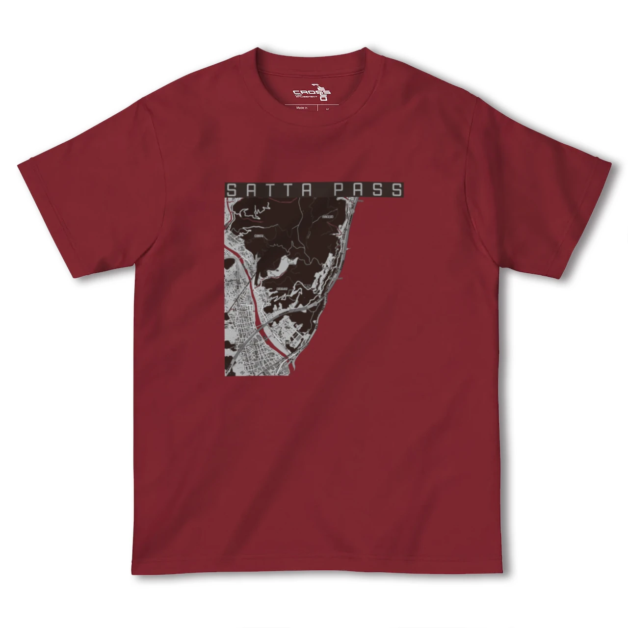 【薩埵峠(静岡県)】地図柄ヘビーウェイトTシャツ