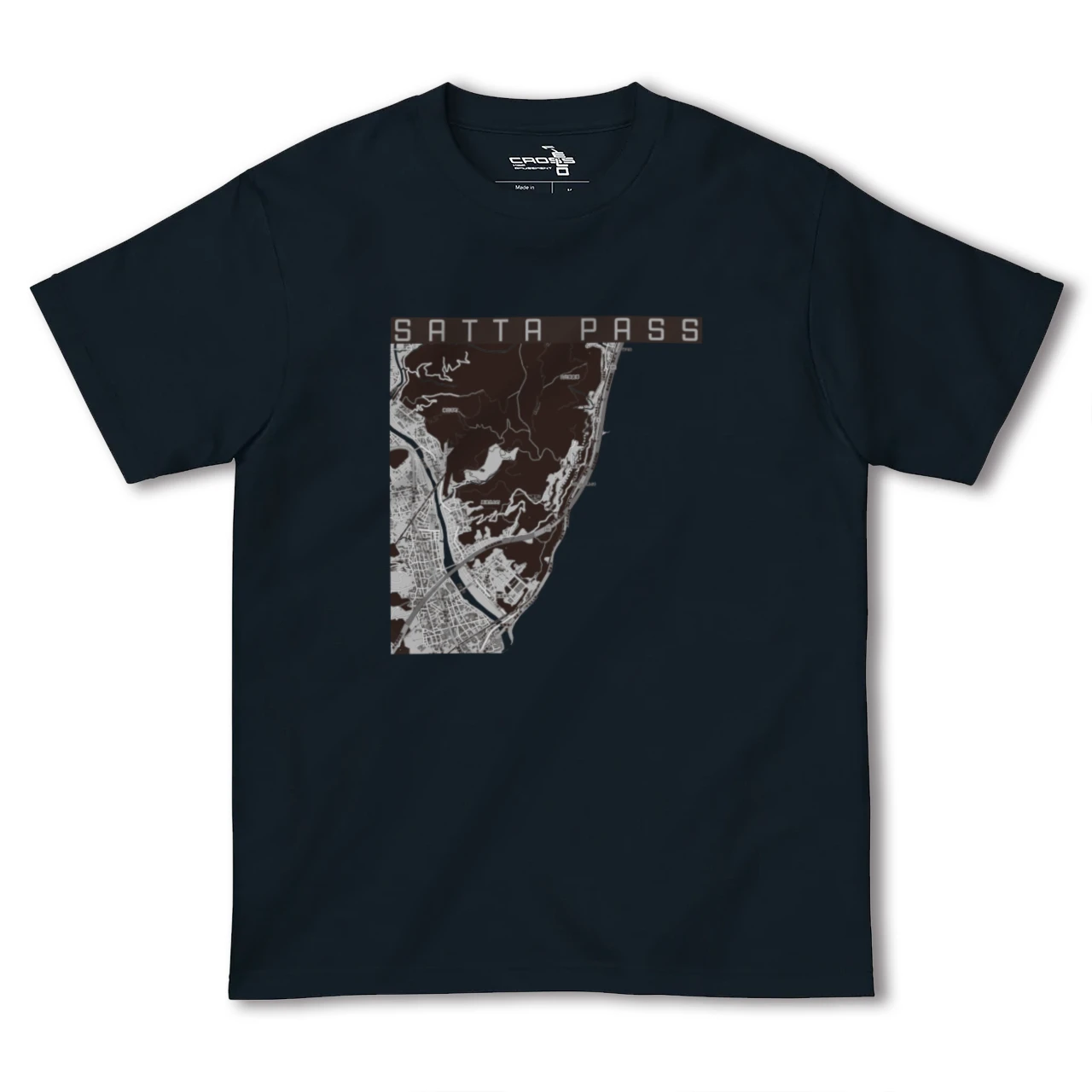 【薩埵峠(静岡県)】地図柄ヘビーウェイトTシャツ