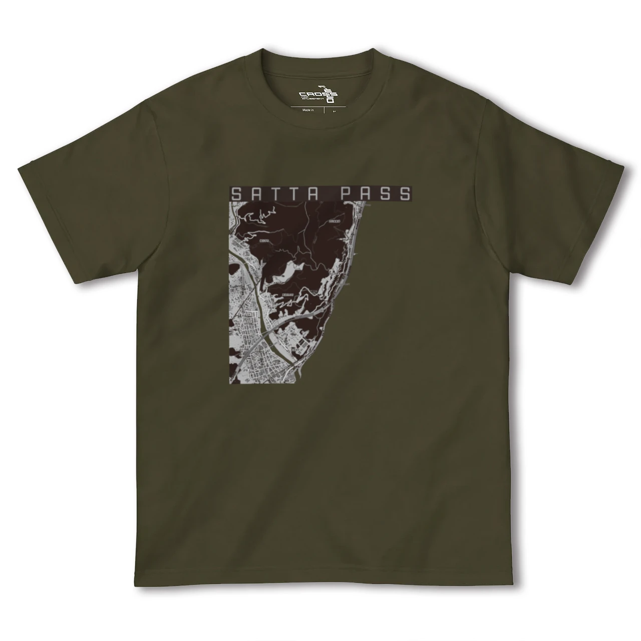 【薩埵峠(静岡県)】地図柄ヘビーウェイトTシャツ