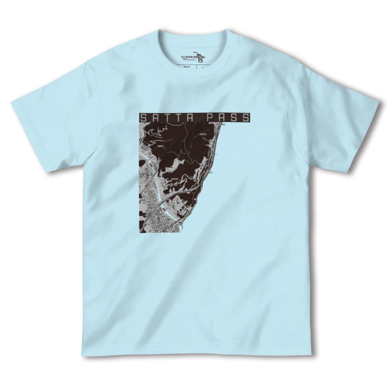 【薩埵峠(静岡県)】地図柄ヘビーウェイトTシャツ