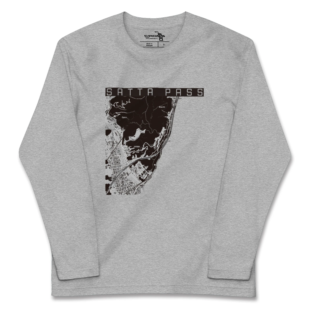 【薩埵峠(静岡県)】地図柄ロングスリーブTシャツ