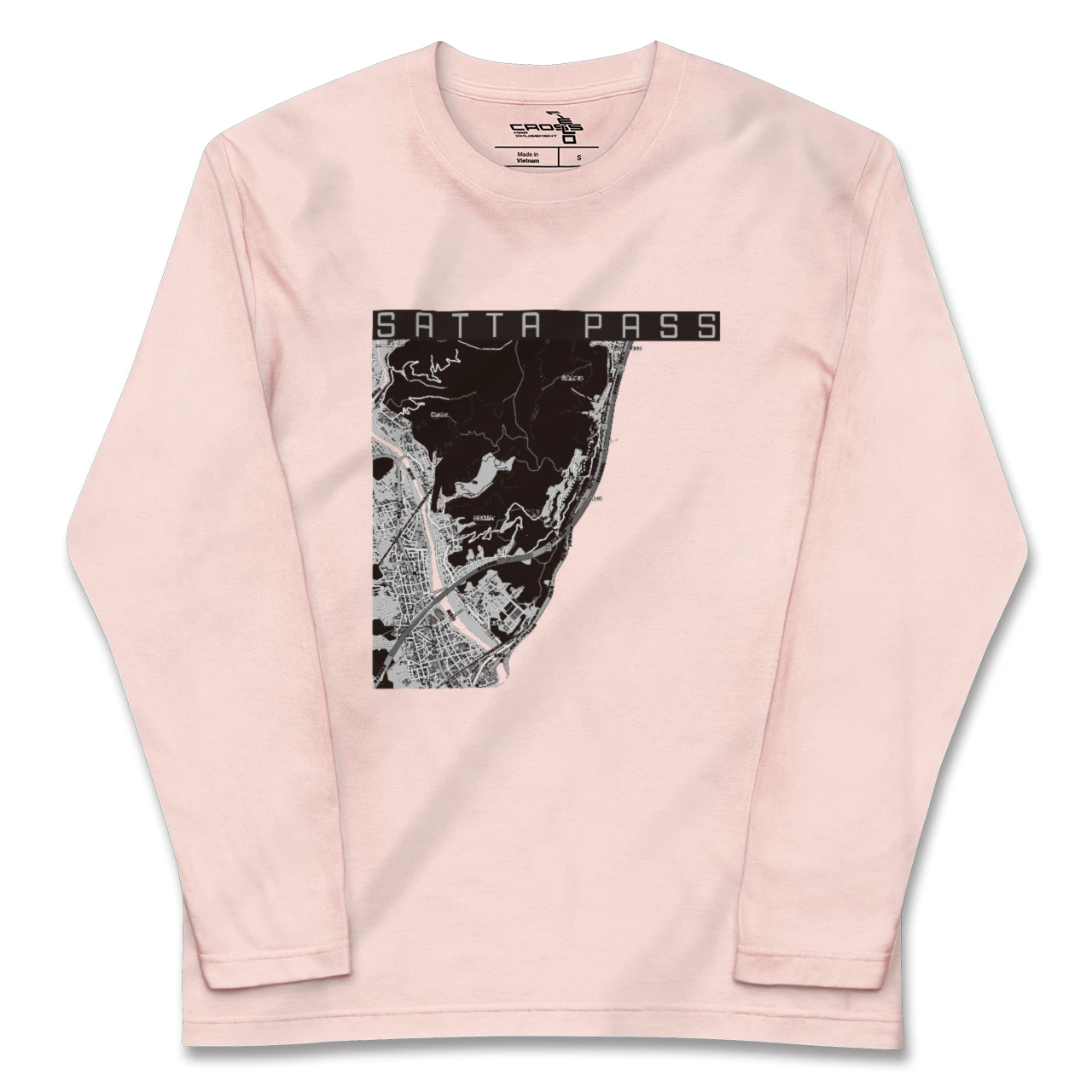 【薩埵峠(静岡県)】地図柄ロングスリーブTシャツ