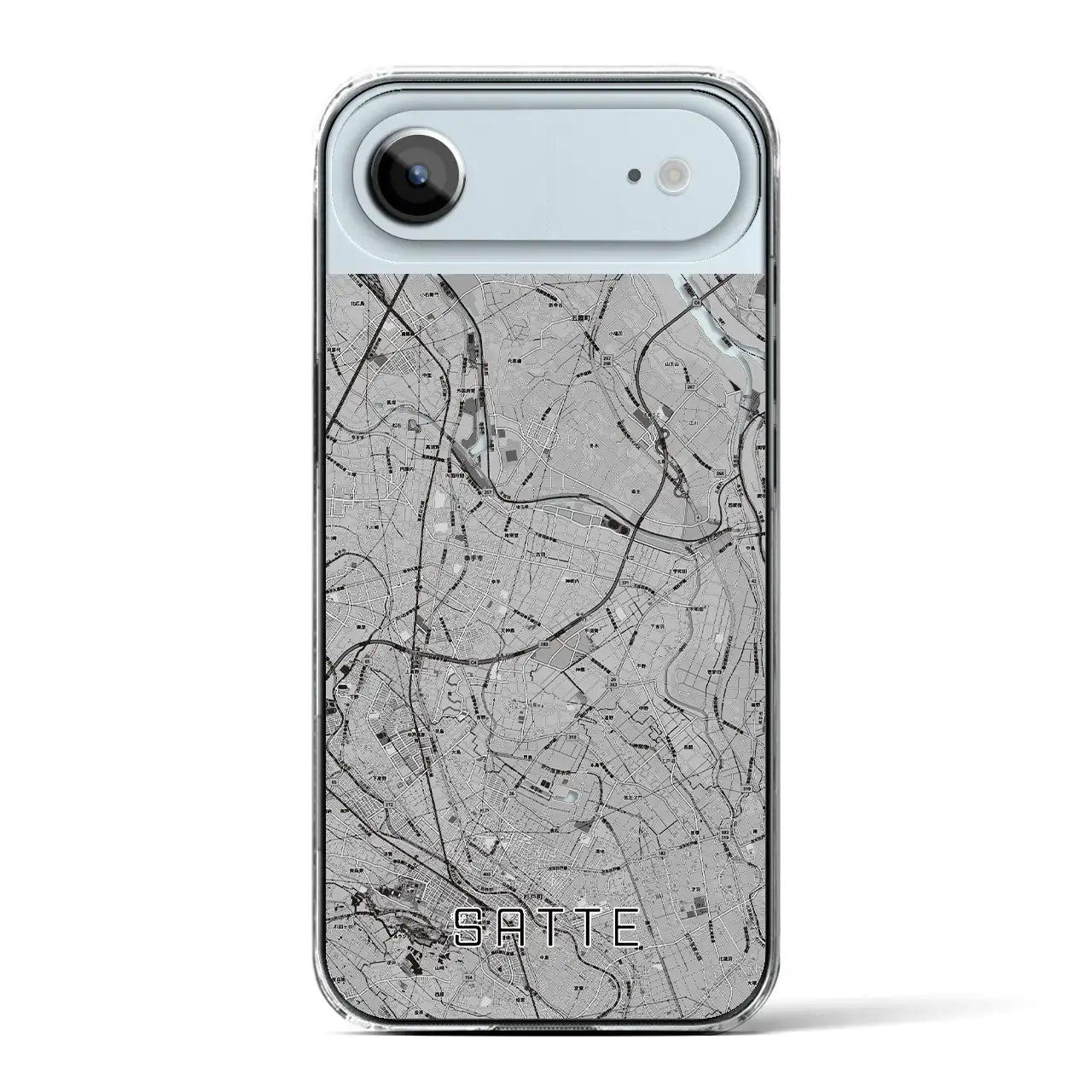 【幸手(埼玉県)】地図柄iPhoneケース(クリアタイプ)