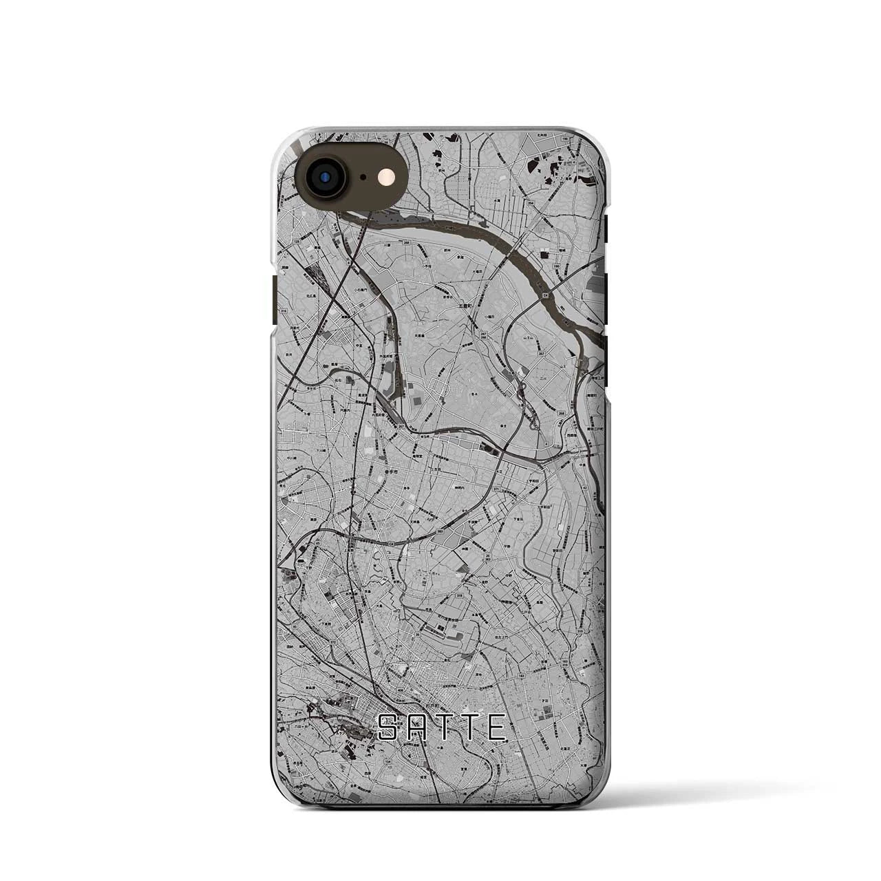 【幸手(埼玉県)】地図柄iPhoneケース(クリアタイプ)