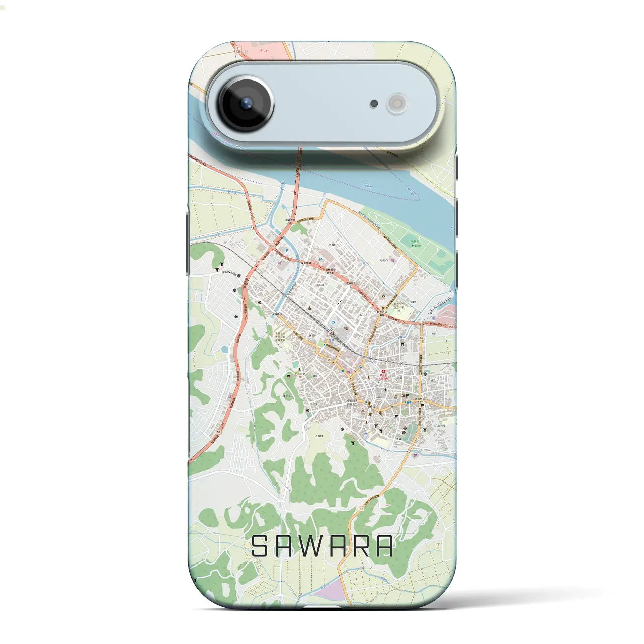 【佐原(千葉県)】地図柄iPhoneケース(バックカバータイプ)