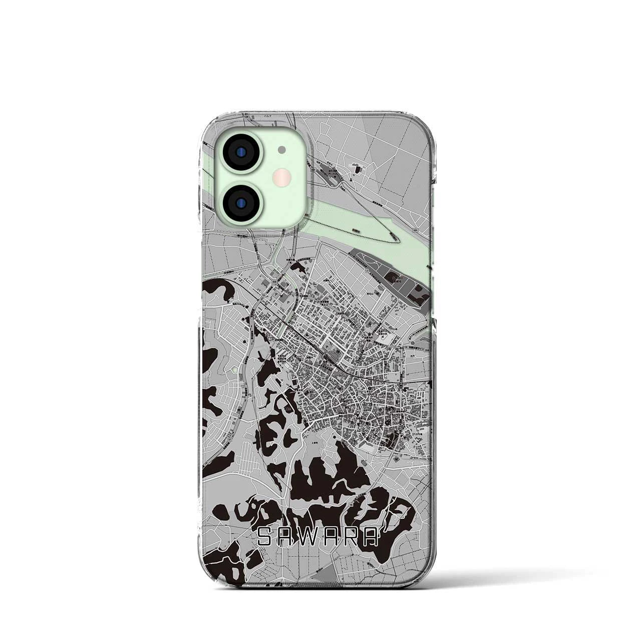 【佐原(千葉県)】地図柄iPhoneケース(クリアタイプ)