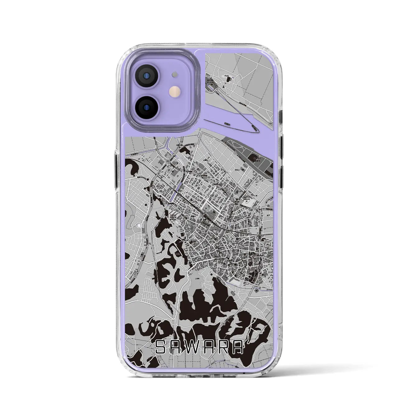 【佐原(千葉県)】地図柄iPhoneケース(MagSafeタイプ)