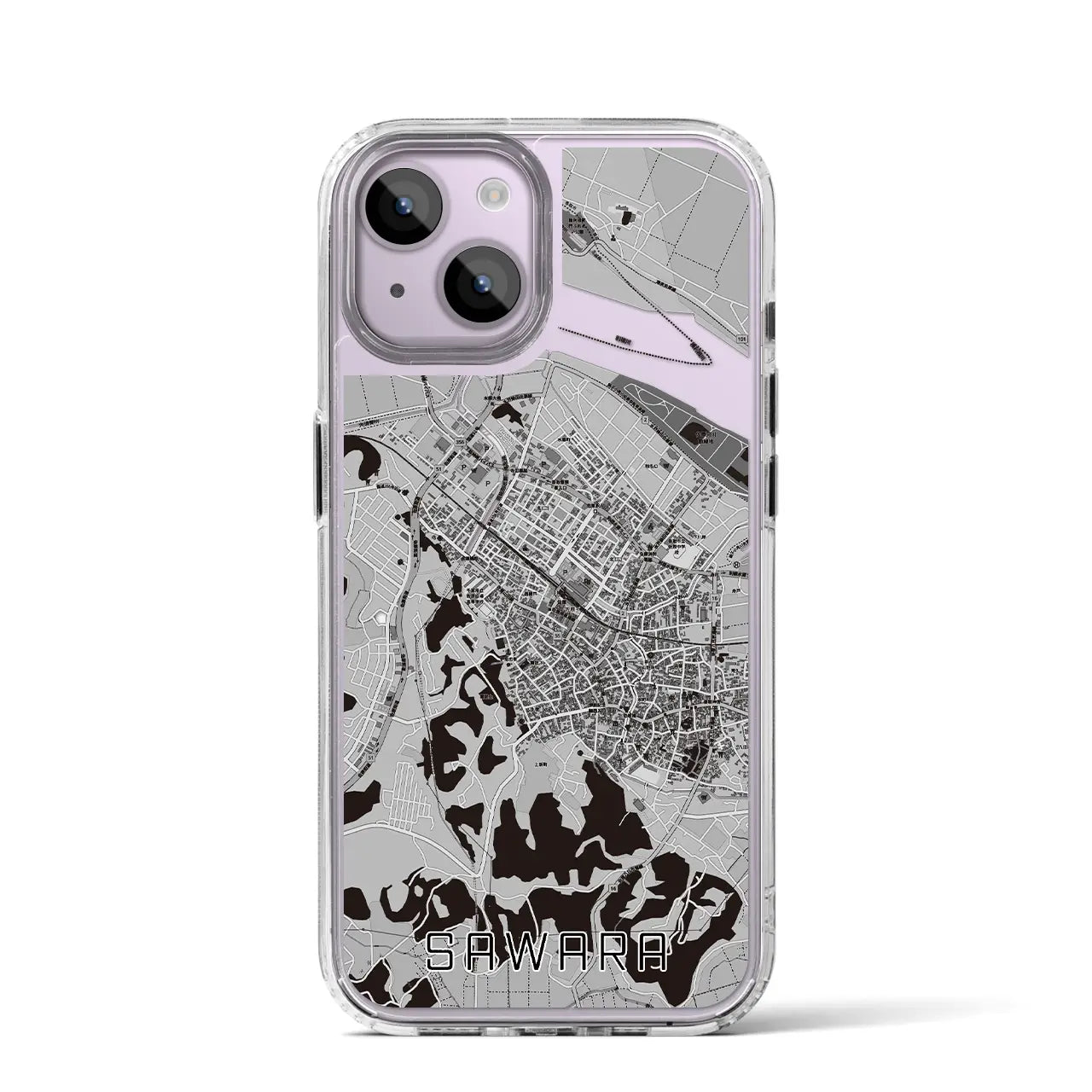 【佐原(千葉県)】地図柄iPhoneケース(MagSafeタイプ)