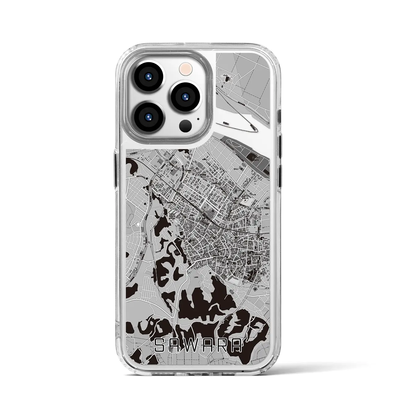 【佐原(千葉県)】地図柄iPhoneケース(MagSafeタイプ)