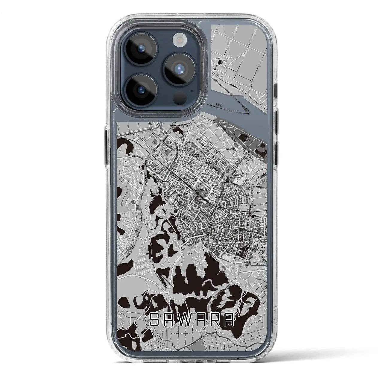 【佐原(千葉県)】地図柄iPhoneケース(MagSafeタイプ)