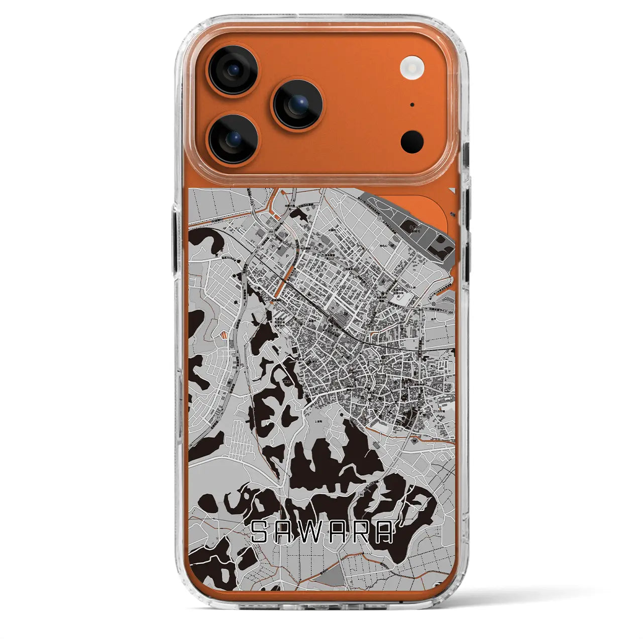 【佐原(千葉県)】地図柄iPhoneケース(MagSafeタイプ)