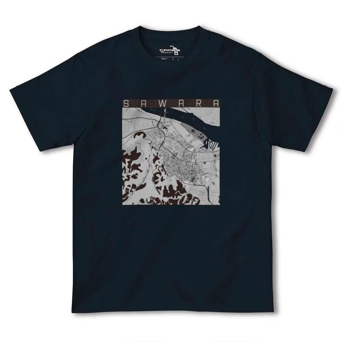 【佐原(千葉県)】地図柄ヘビーウェイトTシャツ