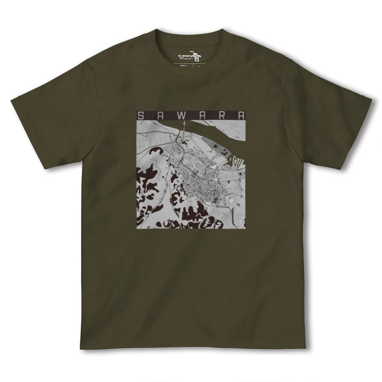 【佐原(千葉県)】地図柄ヘビーウェイトTシャツ