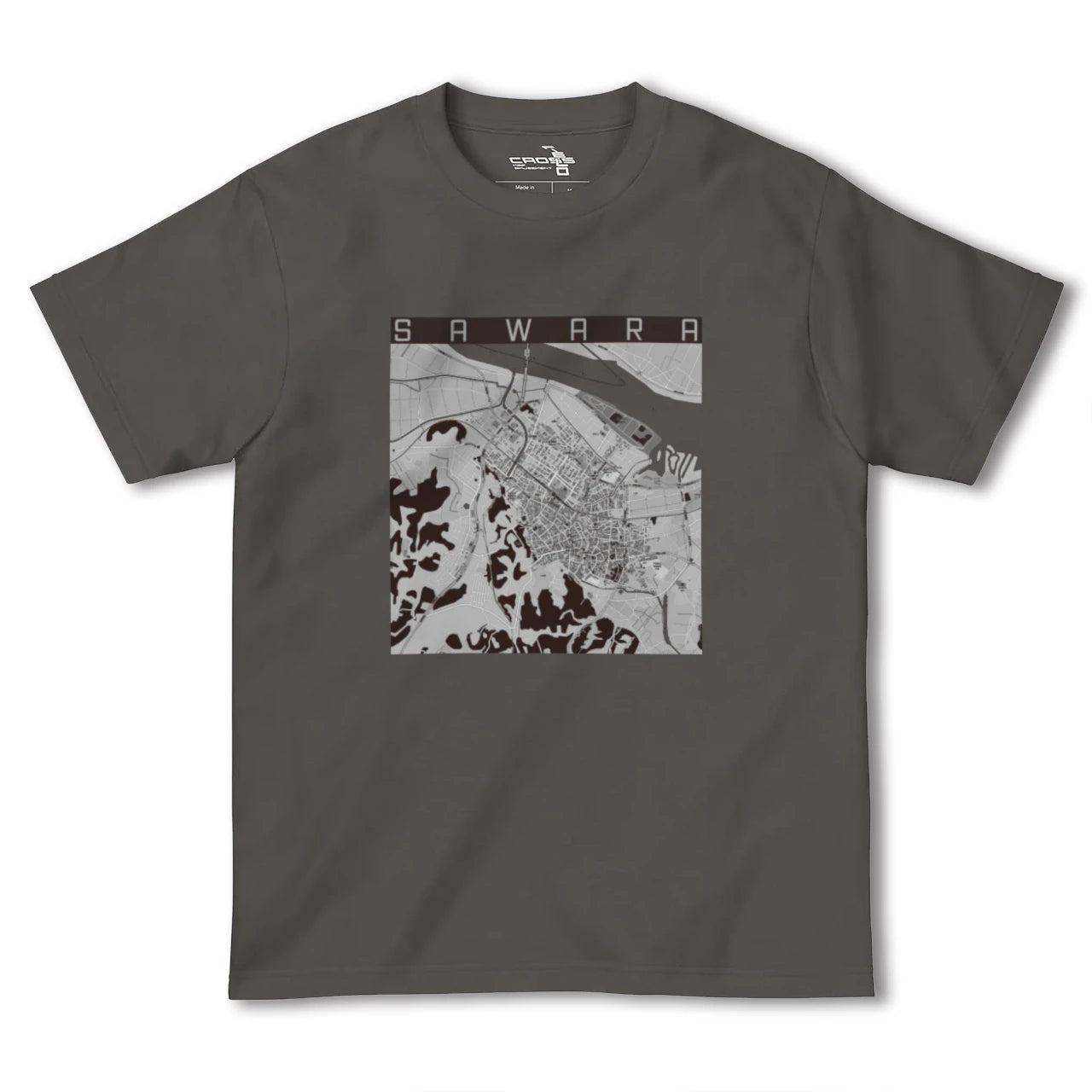 【佐原(千葉県)】地図柄ヘビーウェイトTシャツ