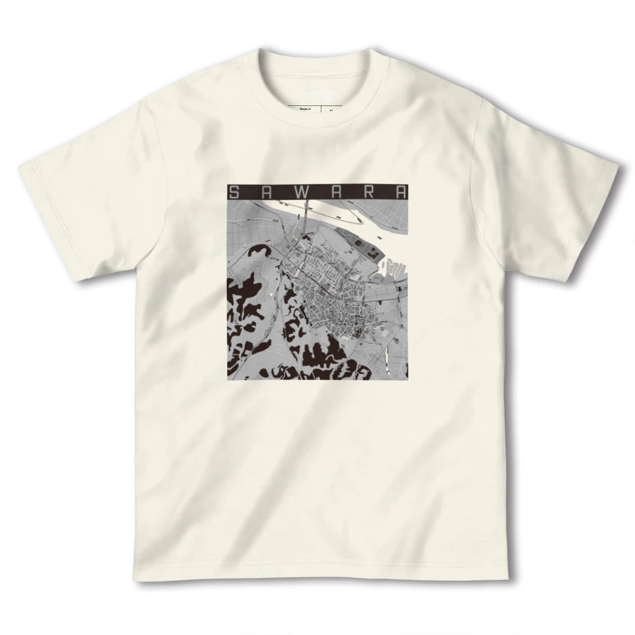【佐原(千葉県)】地図柄ヘビーウェイトTシャツ