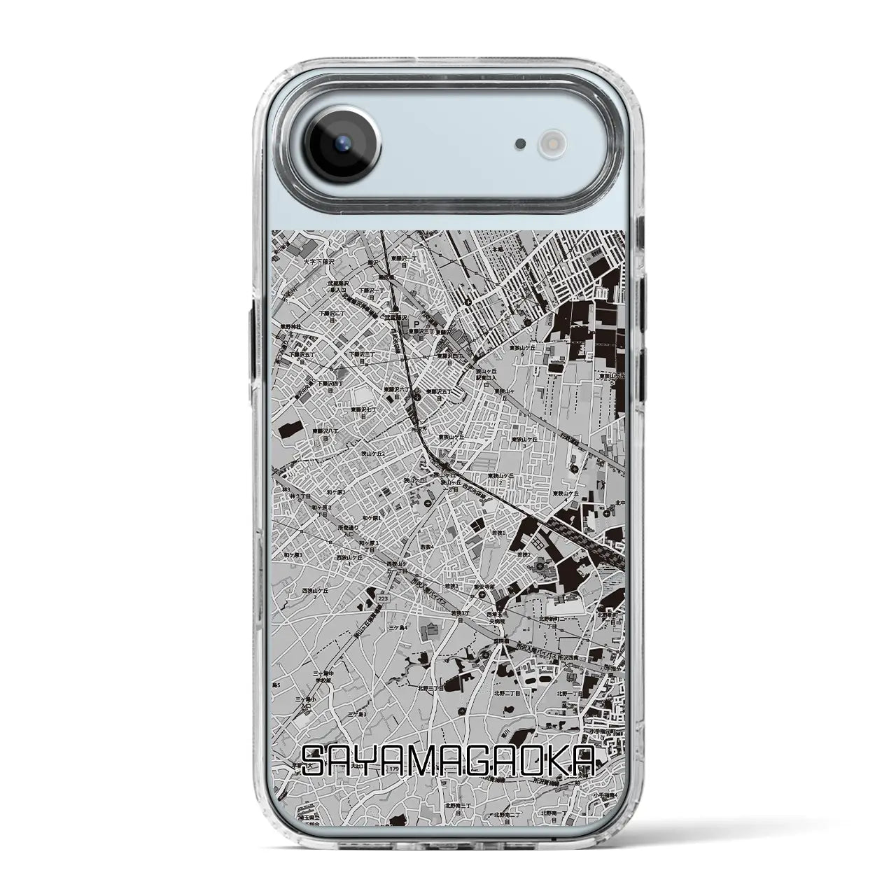 【狭山ヶ丘(埼玉県)】地図柄iPhoneケース(MagSafeタイプ)