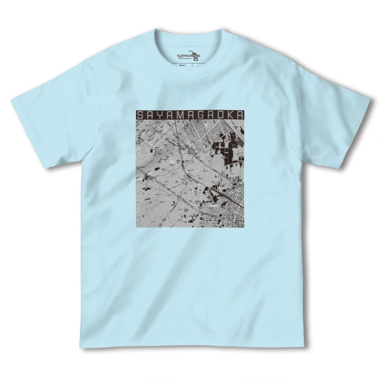 【狭山ヶ丘(埼玉県)】地図柄ヘビーウェイトTシャツ