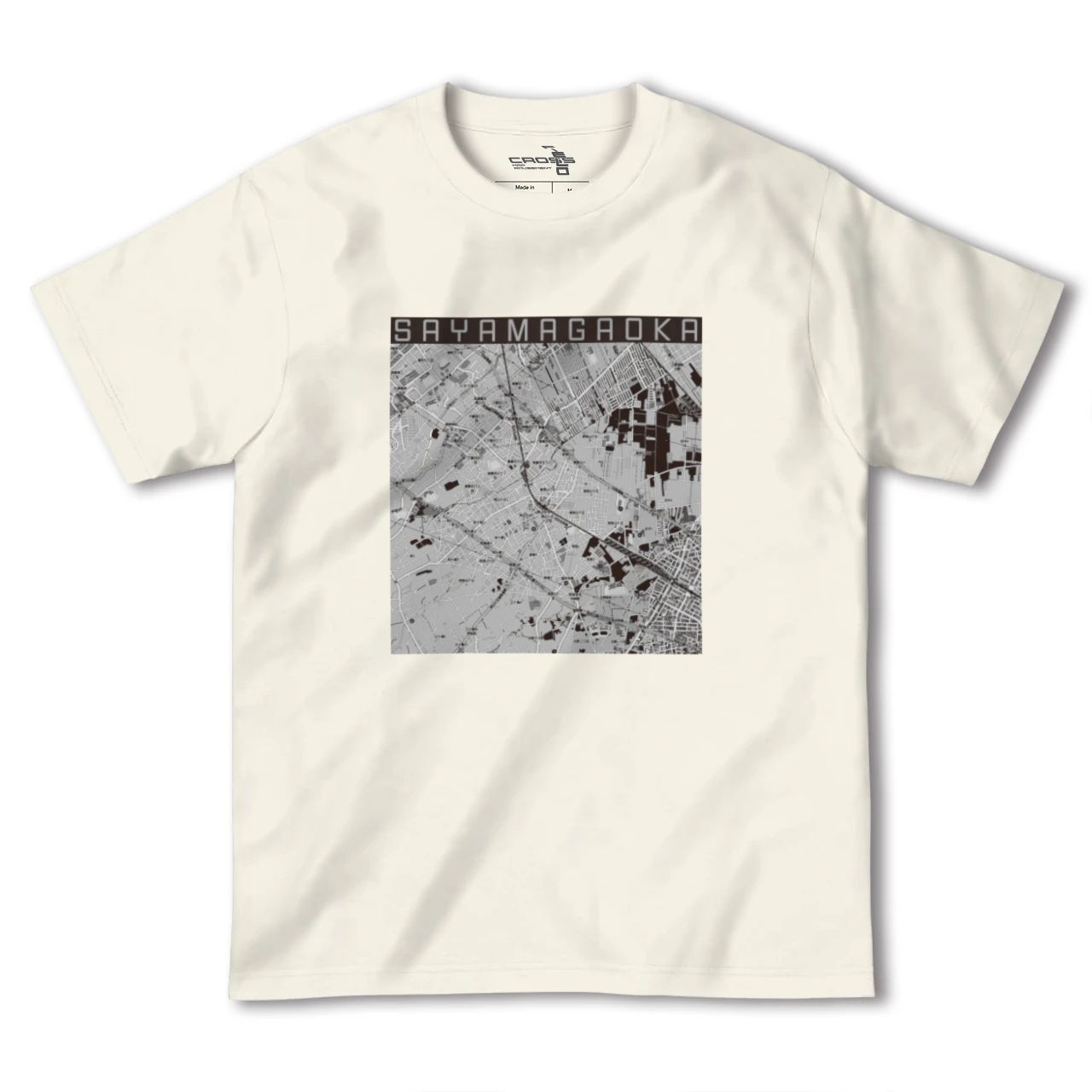 【狭山ヶ丘(埼玉県)】地図柄ヘビーウェイトTシャツ