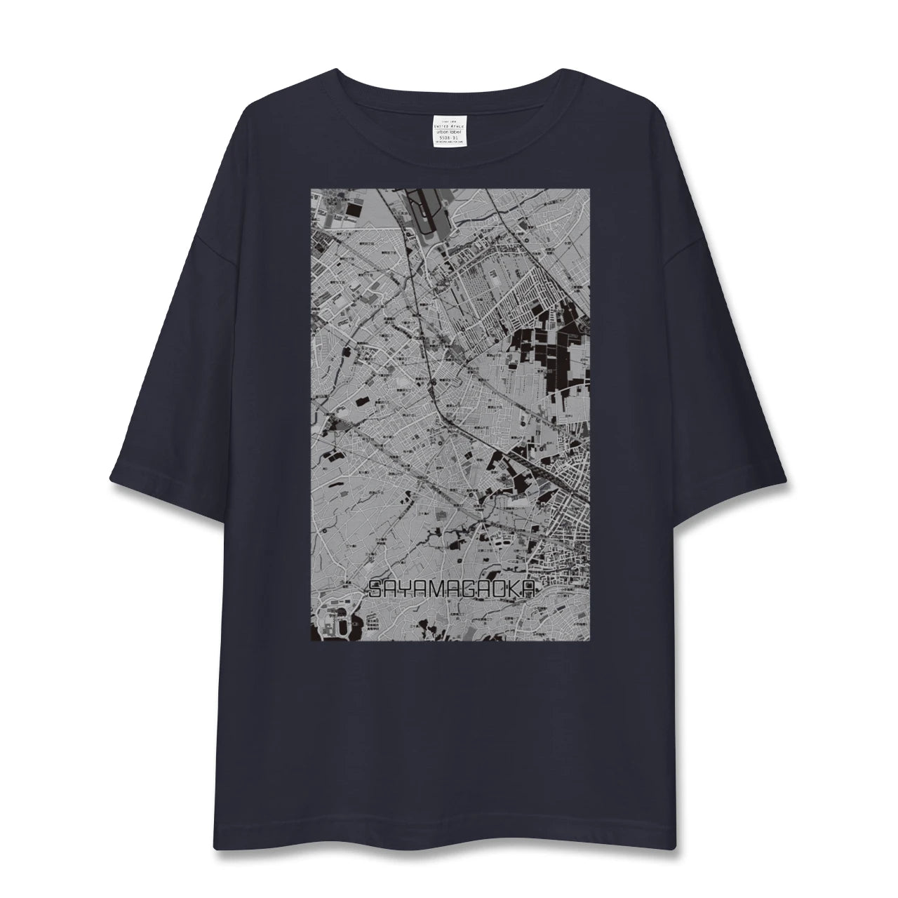 【狭山ヶ丘(埼玉県)】地図柄ビッグシルエットTシャツ