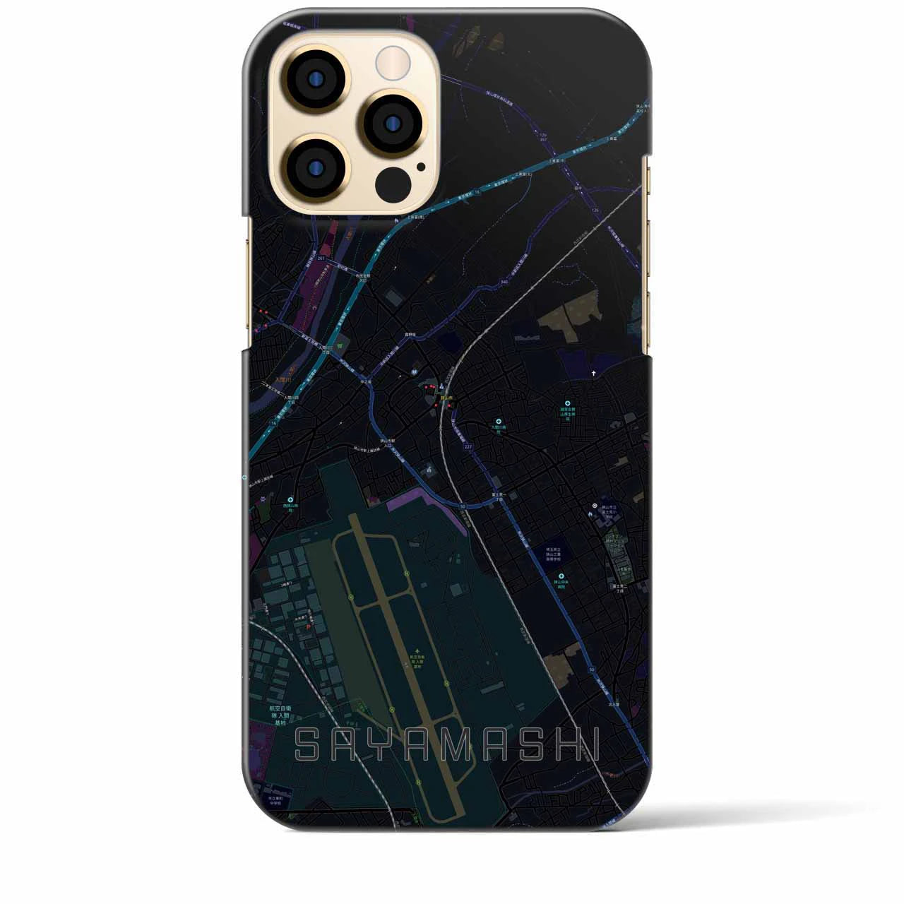 【狭山市(埼玉県)】地図柄iPhoneケース(バックカバータイプ)